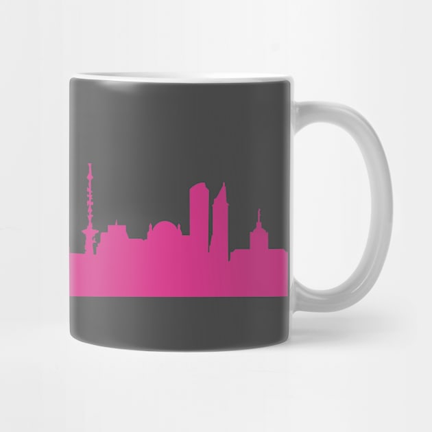 Berlin skyline pink by 44spaces